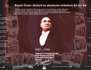 Büyük Önder Atatürk’ün ebediyete intikalinin üzerinden 86 yıl geçti