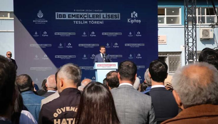 Ekrem İmamoğlu, Hatay’da Okul ve Park Açılışlarına Katıldı