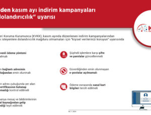 KVKK’den kasım ayı indirim kampanyaları için “dolandırıcılık” uyarısı