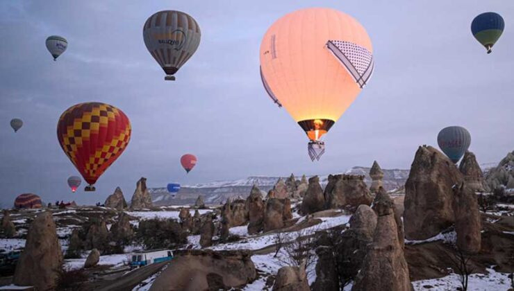 Kapadokya’da “Barış Balonu” Gazze halkına destek için uçtu