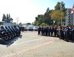 Hatay Büyükşehir Belediyesinin emniyete hibe ettiği araçlar hizmete başladı