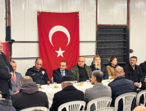 İskenderun İlçe Emniyet Müdürü Güneş muhtarlar ve vatandaşlarla görüştü