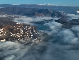Sisle Kaplanan Tunceli, Dronla Görüntülendi