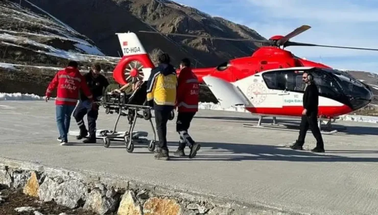 Van’da Ambulans Helikopter Hamile Kadın İçin Havalandı