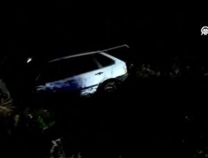 Düzce’de Şarampole Devrilen Otomobilin Sürücüsü Ağır Yaralandı