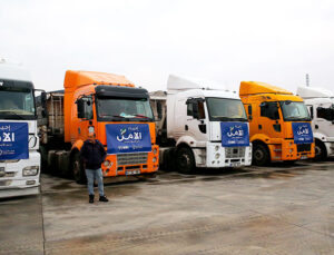 Hatay’dan Suriye’ye 24 yardım tırı gönderildi