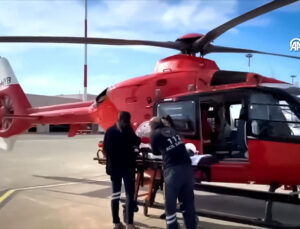 Şırnak’ta Ambulans Helikopter 5 Aylık Bebek İçin Havalandı
