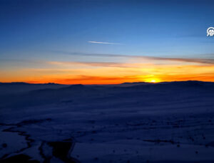 Bingöl’de Gün Batımında Doğanın Büyüleyici Renkleri