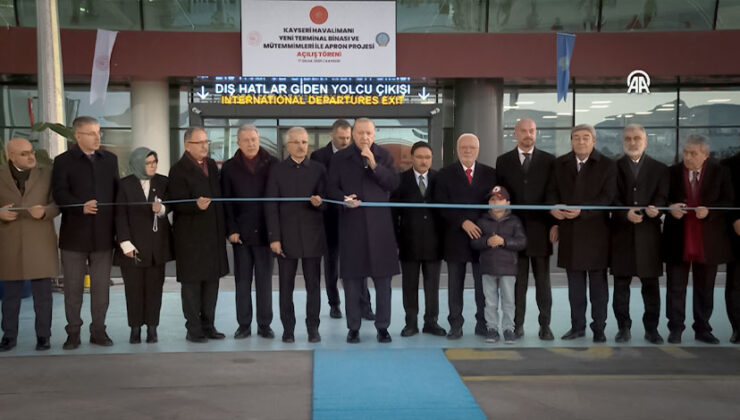 Cumhurbaşkanı Erdoğan, Kayseri Havalimanı Yeni Terminal Binasının Açılışını Gerçekleştirdi