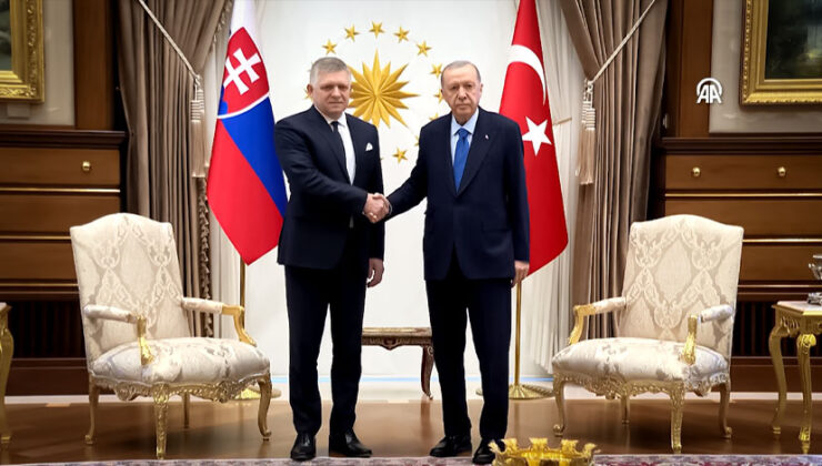 Cumhurbaşkanı Erdoğan, Slovakya Başbakanı Fico’yu Kabul Etti