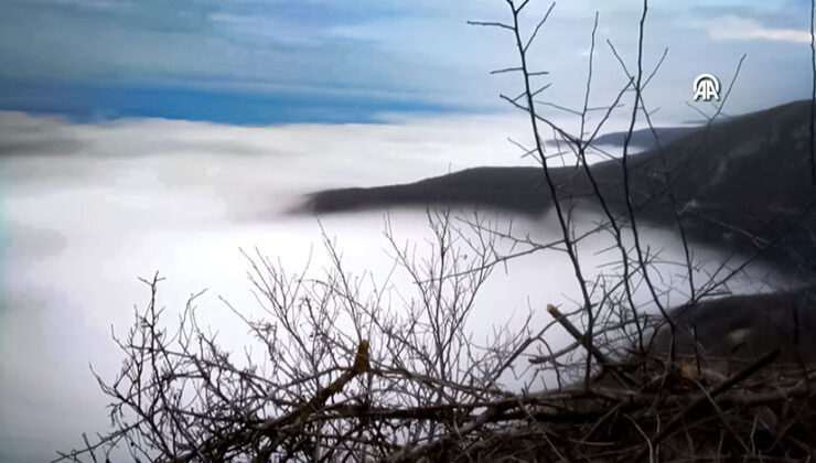 Amasya’da Sis Manzarası Büyüledi