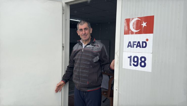 Hatay’da kendi isteğiyle mağarada yaşayan kişi konteyner kente yerleştirildi
