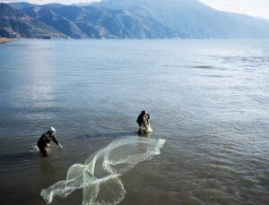 Asi Nehri deltasında balıkçıların av mesaisi