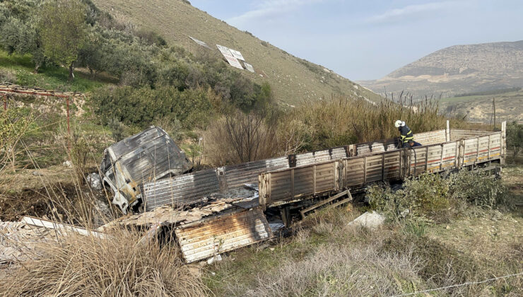 Hatay’da tırın sebze tezgahına çarptığı kazada 1 kişi öldü, 1 kişi yaralandı