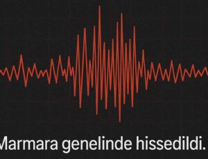 Deprem anı bir marketin güvenlik kamerasına yansıdı