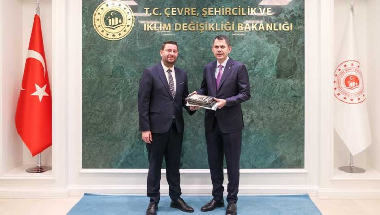 Samandağ Belediye Başkanı Karaçay’dan Bakan Kurum’a Teşekkür Ziyareti