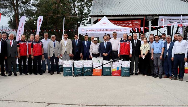Hatay’da Depremzede Çiftçilere Tohum ve Zeytin Hasat Makinesi Desteği
