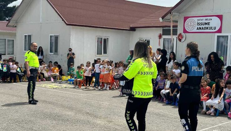 Belen’de Miniklere Trafik Bilinci Aşılandı