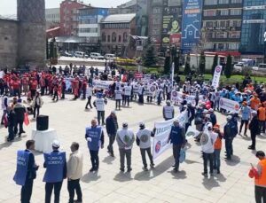 Erzurum’da 1 Mayıs Emek ve Dayanışma Günü kutlandı