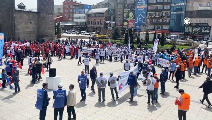 Erzurum’da 1 Mayıs Emek ve Dayanışma Günü kutlandı