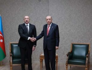 Cumhurbaşkanı Erdoğan, Azerbaycan Cumhurbaşkanı Aliyev ile görüştü