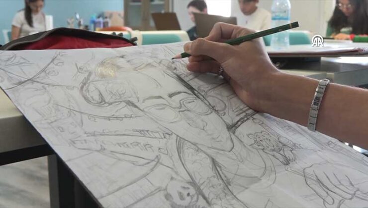 Depremzede Genç Mustafa Çağkan, Çizdiği Resimle Çin Seyahatini Kazandı