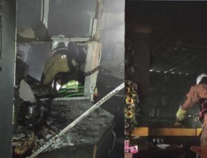 Arsuz’da Restoranda Çıkan Yangın Söndürüldü