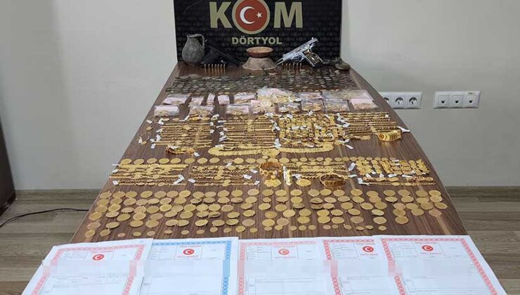 Hatay’da düşük ayarlı altın sattıkları iddiasıyla 5 kuyumcu yakalandı