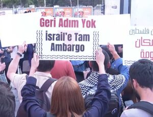 Filistin Eylem Komitesi’nden İsrail Konsolosluğu Önünde Protesto