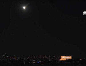 Başkent Ankara’da Gece Saatlerinde Görülen Muhteşem Dolunay