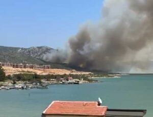 İzmir Karaburun’da Orman Yangını: Havadan ve Karadan Müdahale Sürüyor