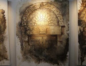 Hataylı Ressam Esra Sönmez, Resimlerini Çay ve Kahve ile Renklendiriyor