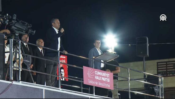 CHP Genel Başkanı Özel, Şile’de konuştu