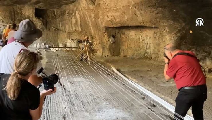 Gaziantep’te Kendir Üretimi Yapılan Mağara, Fotoğrafçıların Yeni Gözdesi Oldu