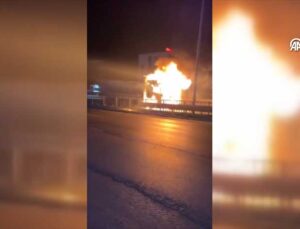 Samsun’da Seyir Halindeki Kamyonda Yangını Polis Söndürdü