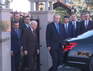 Cumhurbaşkanı Erdoğan, MHP Lideri Bahçeli’yle 50 Dakikalık Görüşme Yaptı
