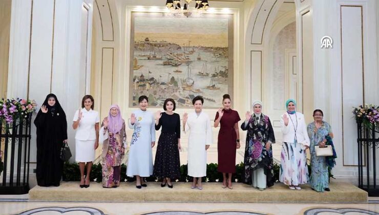Emine Erdoğan, Çin’de lider eşleriyle buluştu