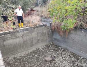 Arsuz’da Sulama Havuzuna Düşen Domuz İtfaiye Ekiplerince Kurtarıldı