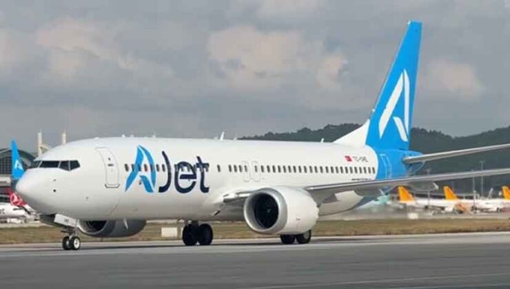 AJet’in Beşinci Boeing 737-8 MAX Uçağı İstanbul’a İndi