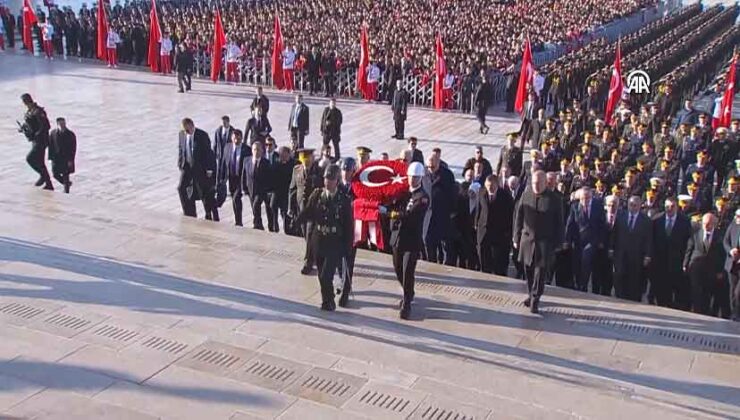 Büyük Önder Atatürk için Anıtkabir’de devlet töreni düzenlendi