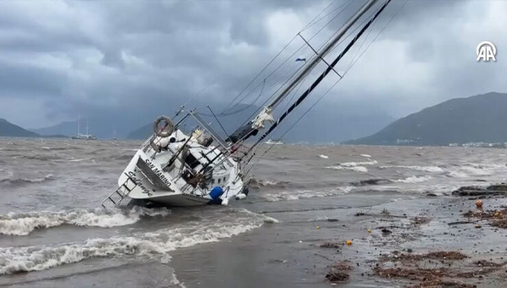 Muğla’da sağanak, dolu ve fırtına günlük yaşamı olumsuz etkiliyor