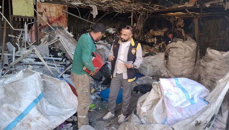 İskenderun’da hurdacılara denetim: 5 işletmeye işlem yapıldı