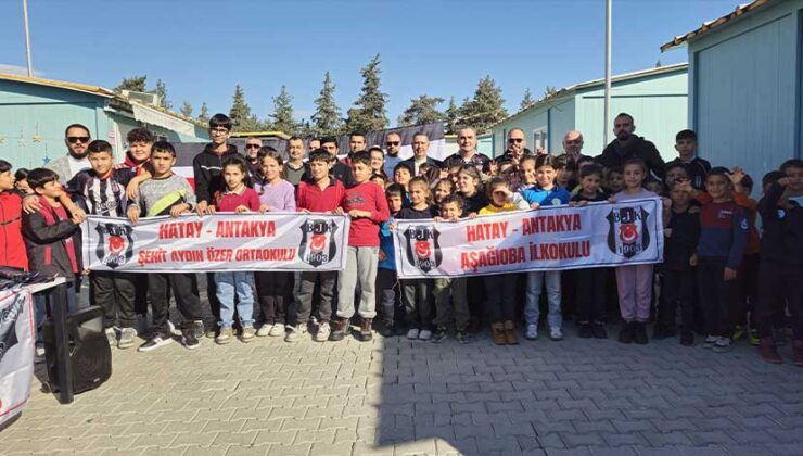 Beşiktaş Gönüllülerinden Hatay’da Depremzede Öğrencilere Forma Desteği