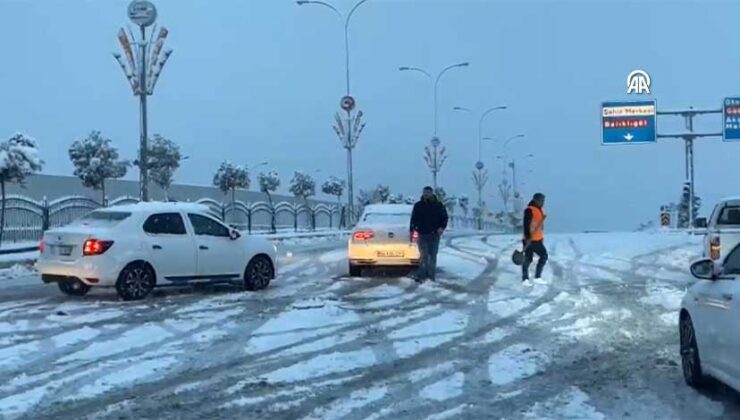 Şanlıurfa’da Kar Yağışı Etkili Oldu