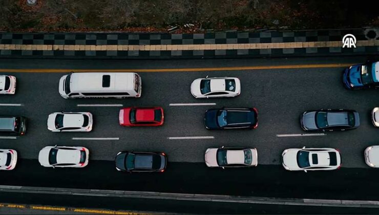 Başkentte trafik manzarası