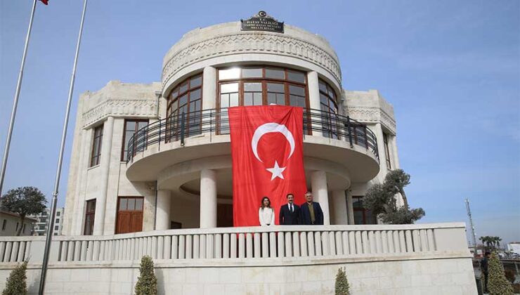 Hatay’da aslına uygun yeniden inşa edilen tarihi meclis binası tanıtıldı