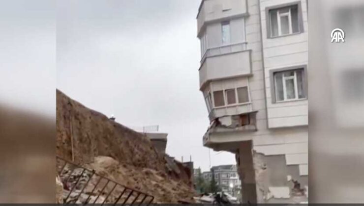 Şanlıurfa’da istinat duvarı çöktü: 5 katlı bina boşaltıldı