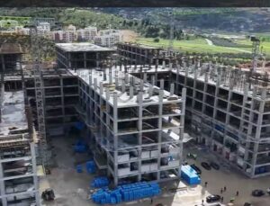 Hatay İskenderun’da 600 yataklı devlet hastanesinin inşası sürüyor