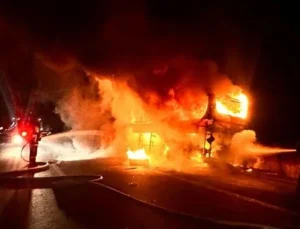 Denizli’de Yolcu Otobüsü Yandı: 7 Ölü, 30 Yaralı