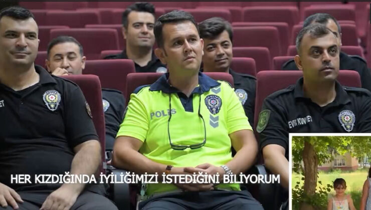 Emniyet mensubu babalara video mesaj sürprizi